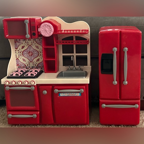 Our Generation Toys Our Generation 8inch Doll Red Kitchen Set
